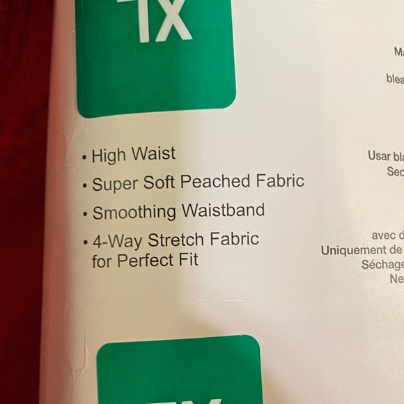 Felina Velvety Soft 7/8 Black Leggings - Two 2-packs - Picture 7 of 7